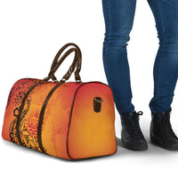 French Polynesia Manta Ray Tattoo Travel Bag Tahiti Hahalua Tiare Maori Gradient Style LT14 - Polynesian Pride
