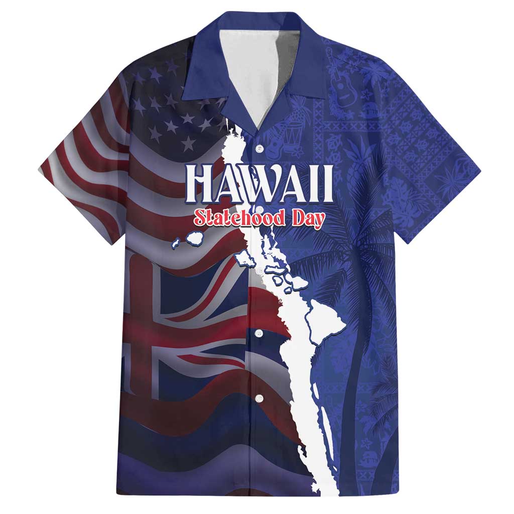 Personalized Hawaii Statehood Day Family Matching Off Shoulder Maxi Dress and Hawaiian Shirt 66th Anniversary - Polynesian Pride