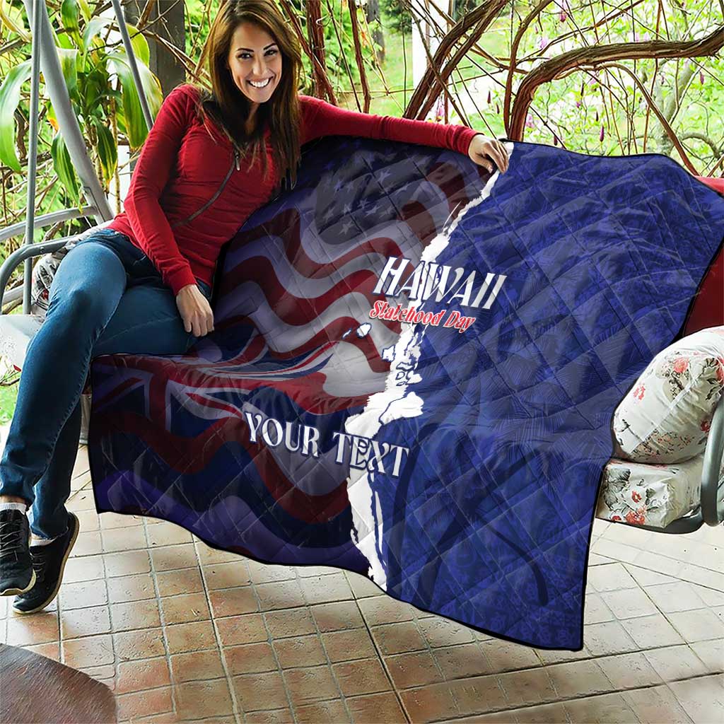Personalized Hawaii Statehood Day Quilt 66th Anniversary - Polynesian Pride