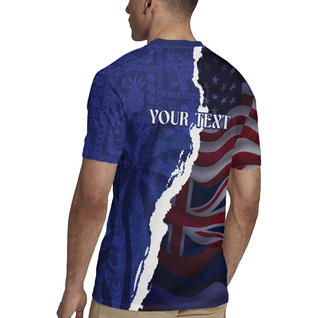 Personalized Hawaii Statehood Day Rugby Jersey 66th Anniversary LT14 - Polynesian Pride