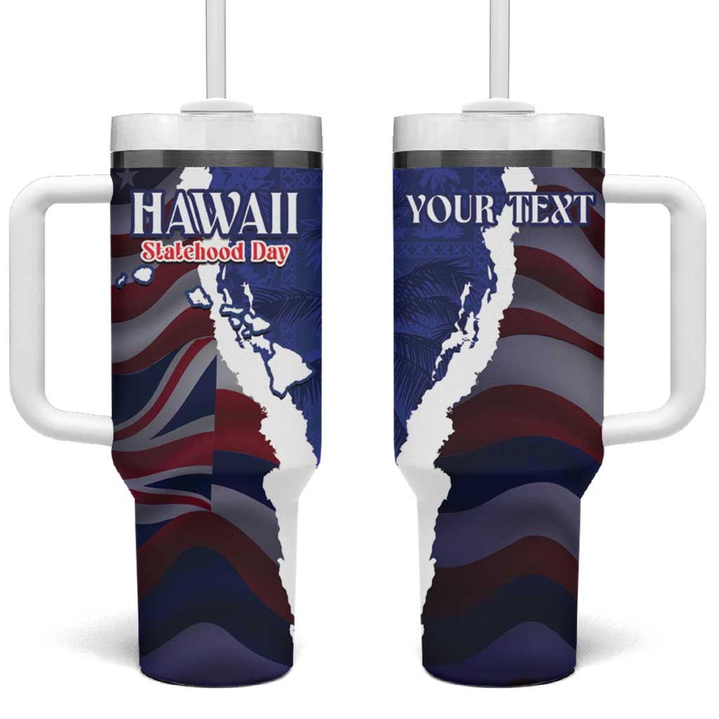 Personalized Hawaii Statehood Day Tumbler With Handle 66th Anniversary - Polynesian Pride