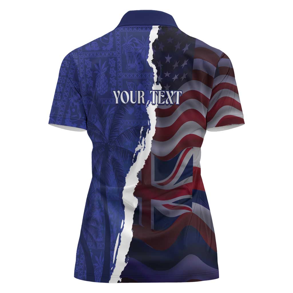 Personalized Hawaii Statehood Day Women Polo Shirt 66th Anniversary - Polynesian Pride