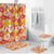 Yellow Hawaii Hibiscus Bathroom Set Tropical Flowers Seamless Pattern - Polynesian Pride