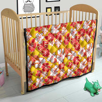 Yellow Hawaii Hibiscus Quilt Tropical Flowers Seamless Pattern - Polynesian Pride