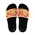 Yellow Hawaii Hibiscus Slide Sandals Tropical Flowers Seamless Pattern - Polynesian Pride