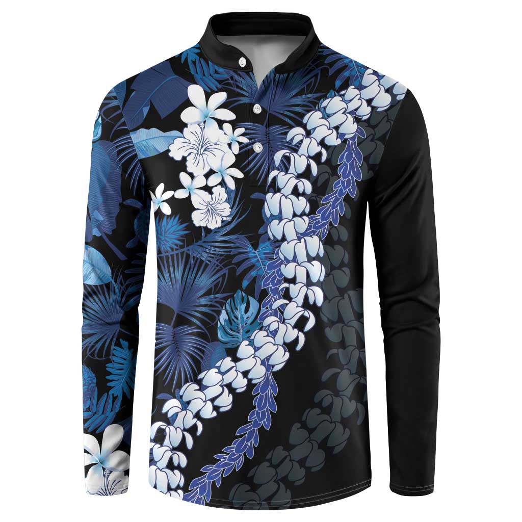 Polu Aloha Hawaii Lei Button Sweatshirt Tropical Flowers Elegant Vibe - Polynesian Pride