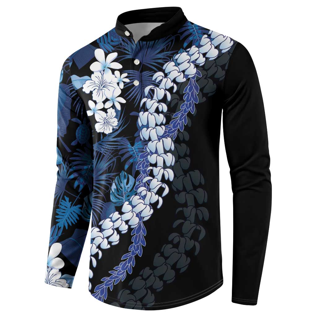 Polu Aloha Hawaii Lei Button Sweatshirt Tropical Flowers Elegant Vibe - Polynesian Pride