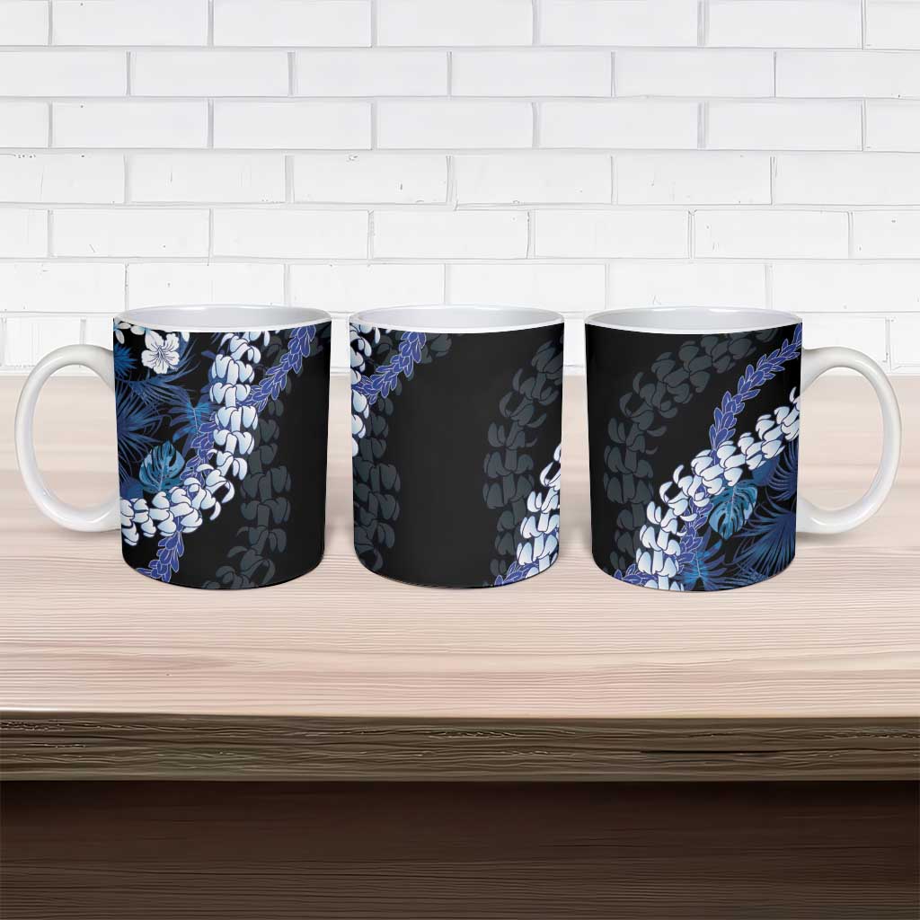 Polu Aloha Hawaii Lei Ceramic Mug Tropical Flowers Elegant Vibe - Polynesian Pride