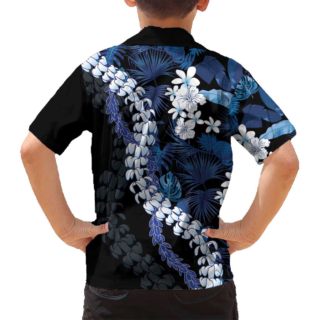 Polu Aloha Hawaii Lei Family Matching Off Shoulder Maxi Dress and Hawaiian Shirt Tropical Flowers Elegant Vibe - Polynesian Pride