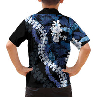 Polu Aloha Hawaii Lei Family Matching Off Shoulder Maxi Dress and Hawaiian Shirt Tropical Flowers Elegant Vibe - Polynesian Pride