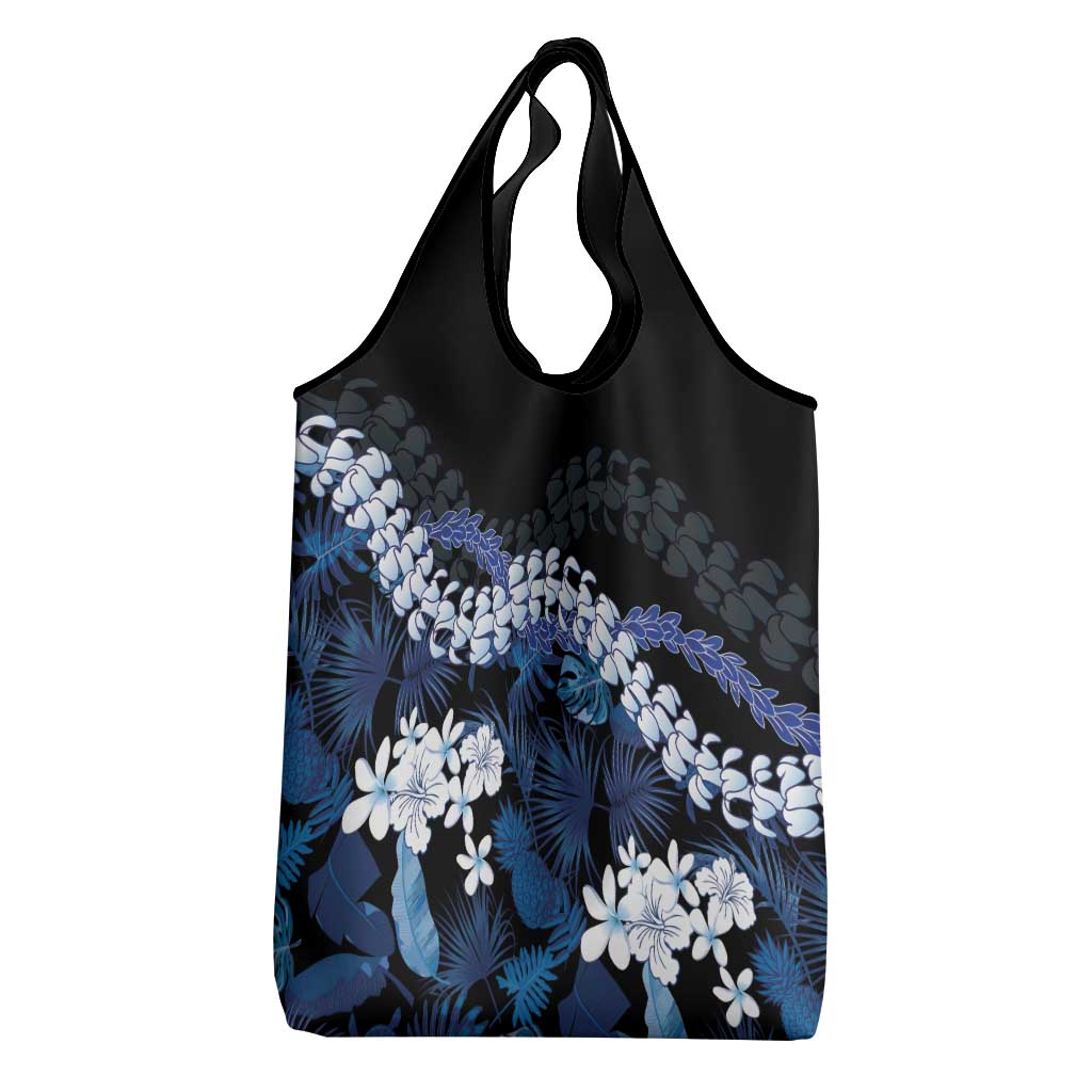 Polu Aloha Hawaii Lei Grocery Bag Tropical Flowers Elegant Vibe - Polynesian Pride