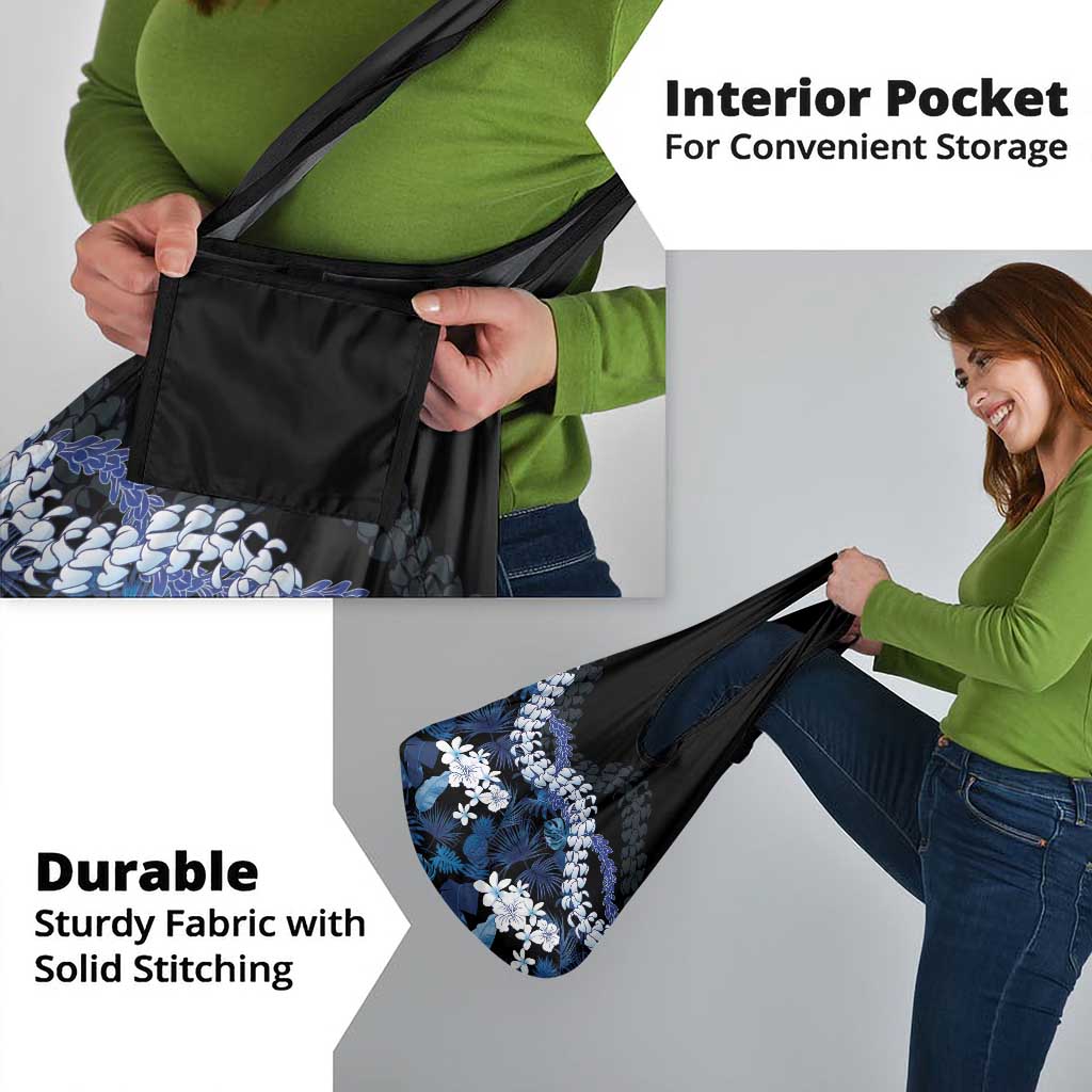 Polu Aloha Hawaii Lei Grocery Bag Tropical Flowers Elegant Vibe - Polynesian Pride