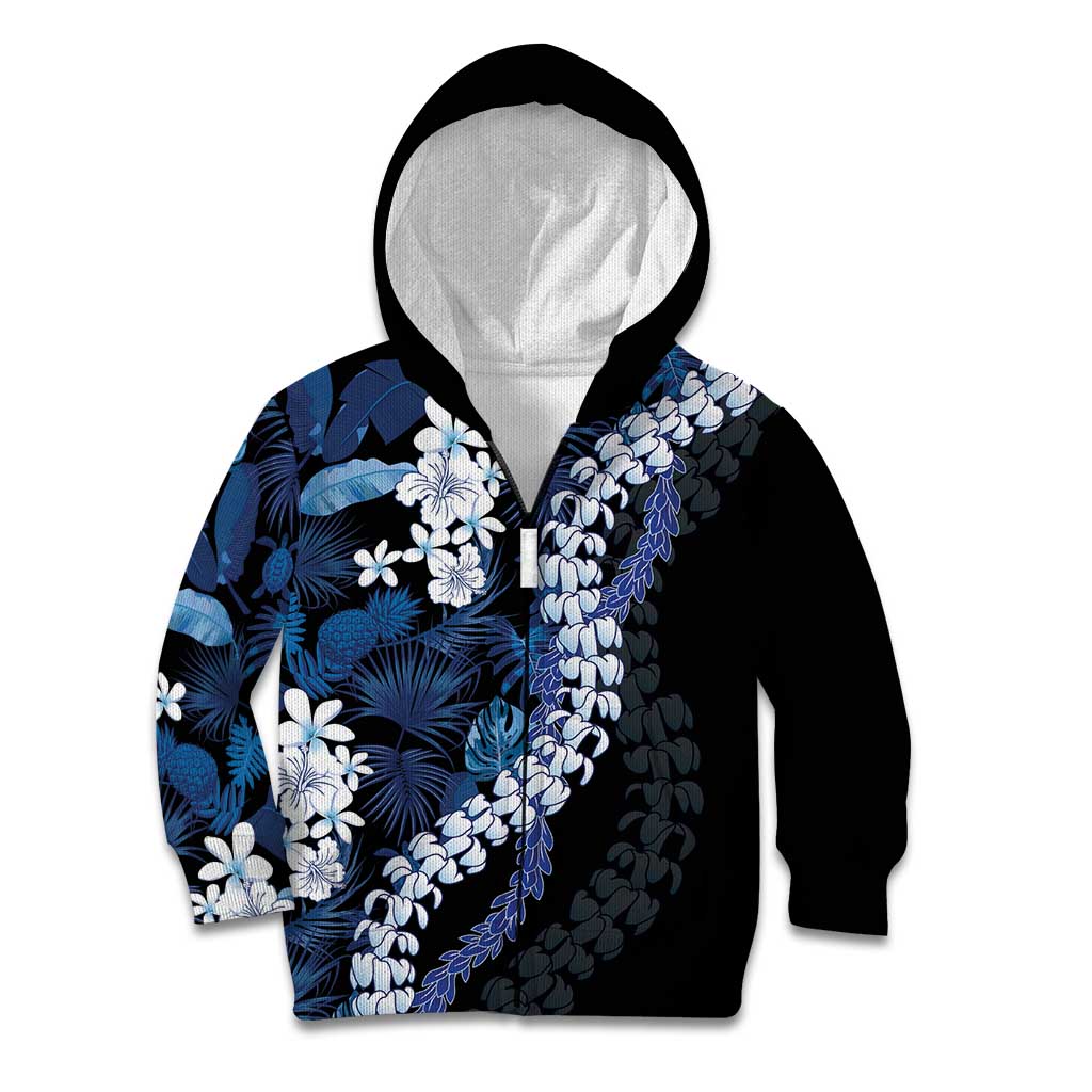 Polu Aloha Hawaii Lei Kid Hoodie Tropical Flowers Elegant Vibe - Polynesian Pride