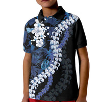 Polu Aloha Hawaii Lei Kid Polo Shirt Tropical Flowers Elegant Vibe - Polynesian Pride