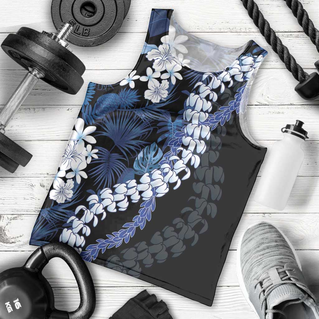 Polu Aloha Hawaii Lei Men Tank Top Tropical Flowers Elegant Vibe - Polynesian Pride