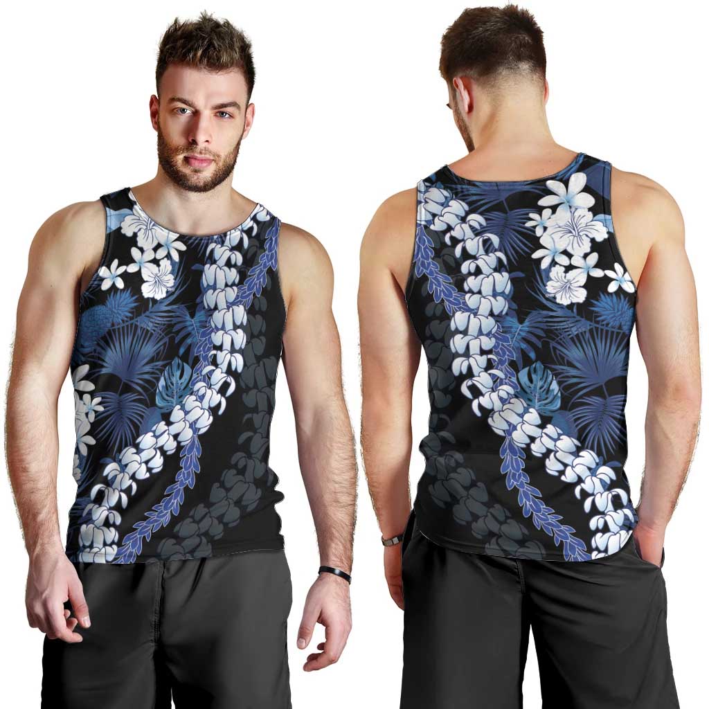 Polu Aloha Hawaii Lei Men Tank Top Tropical Flowers Elegant Vibe - Polynesian Pride