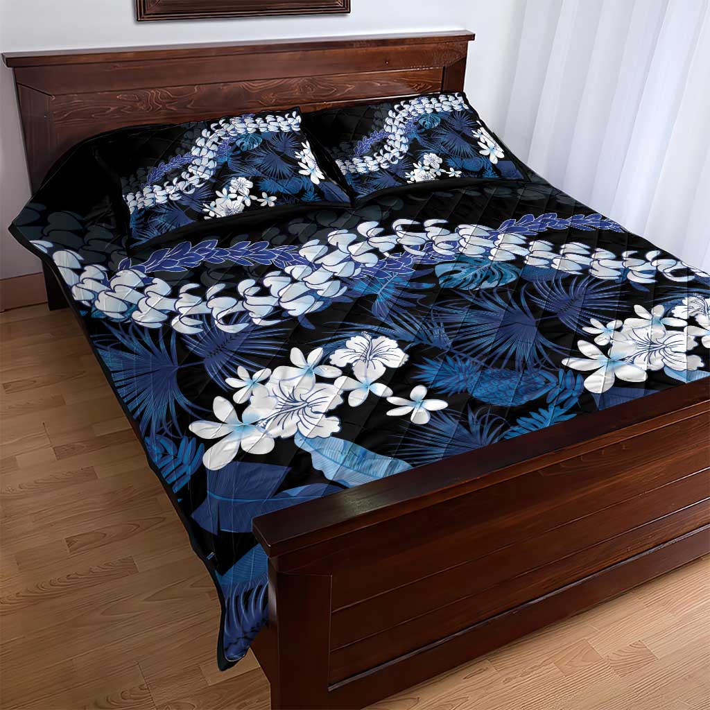 Polu Aloha Hawaii Lei Quilt Bed Set Tropical Flowers Elegant Vibe - Polynesian Pride
