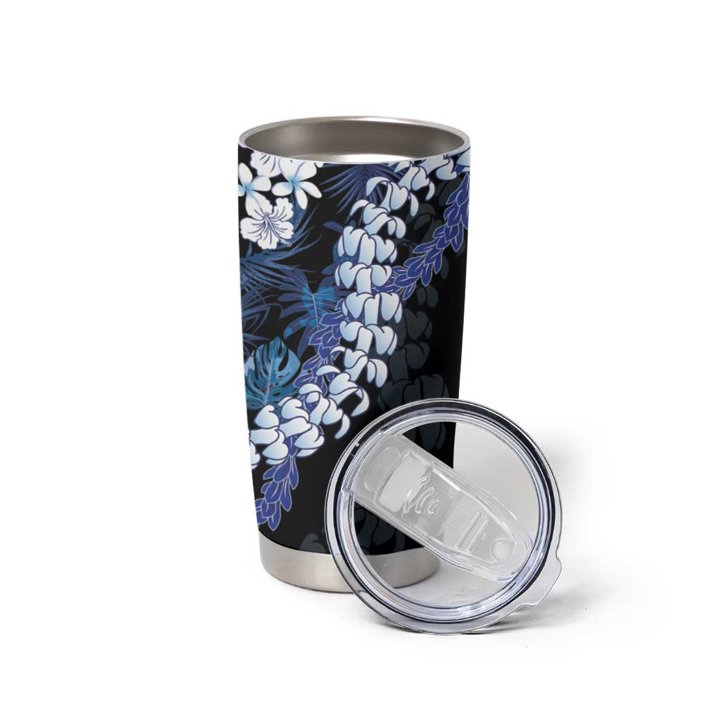 Polu Aloha Hawaii Lei Tumbler Cup Tropical Flowers Elegant Vibe - Polynesian Pride
