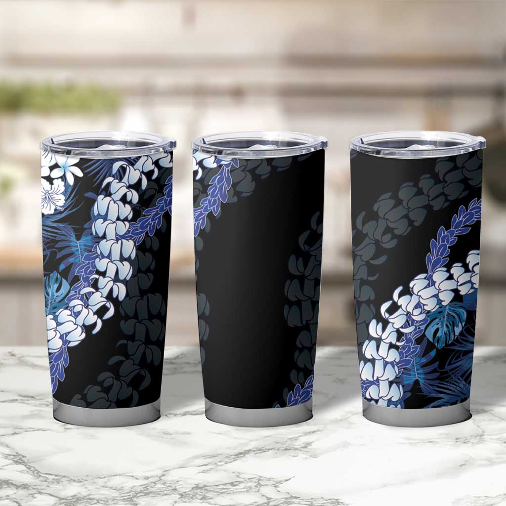 Polu Aloha Hawaii Lei Tumbler Cup Tropical Flowers Elegant Vibe - Polynesian Pride