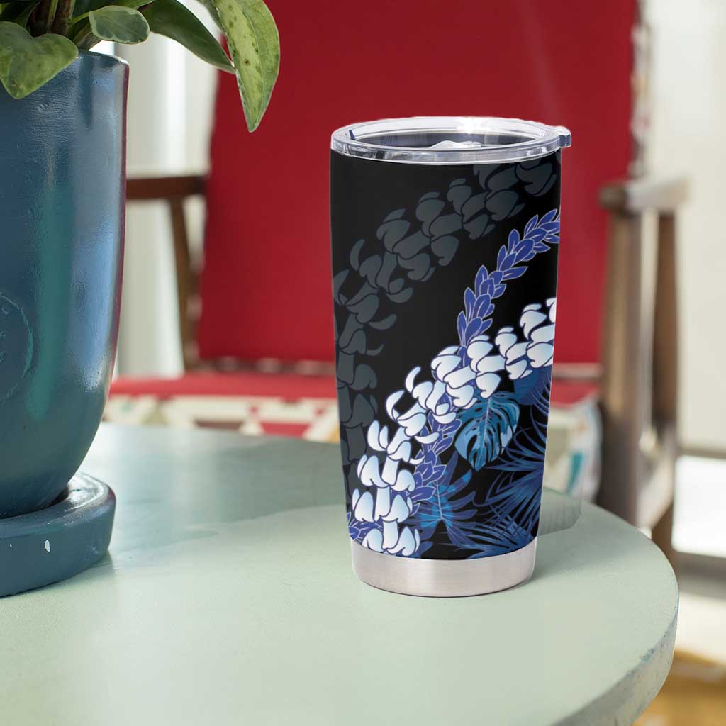 Polu Aloha Hawaii Lei Tumbler Cup Tropical Flowers Elegant Vibe - Polynesian Pride