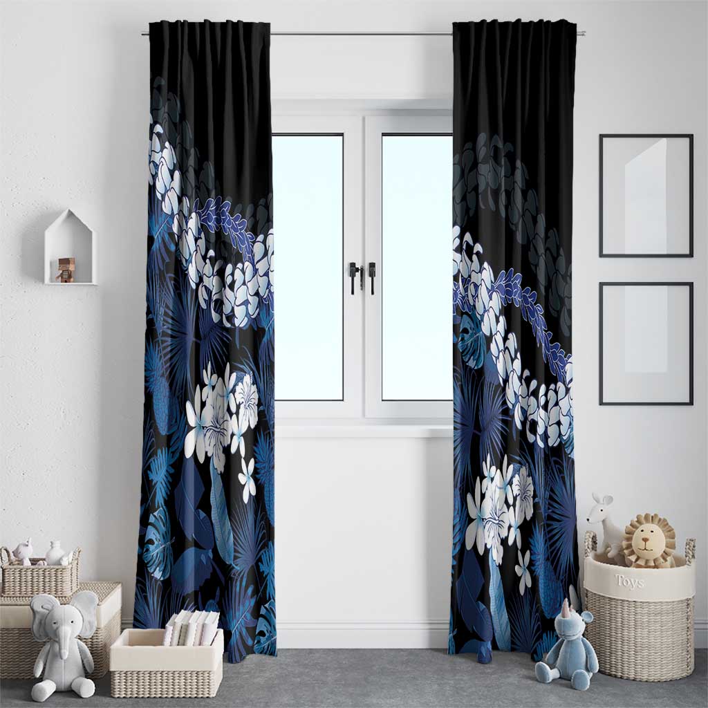 Polu Aloha Hawaii Lei Window Curtain Tropical Flowers Elegant Vibe - Polynesian Pride