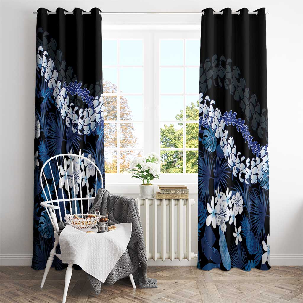 Polu Aloha Hawaii Lei Window Curtain Tropical Flowers Elegant Vibe - Polynesian Pride
