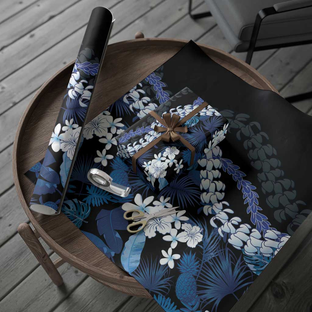 Polu Aloha Hawaii Lei Wrapping Paper Tropical Flowers Elegant Vibe - Polynesian Pride