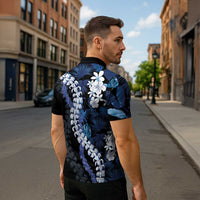 Polu Aloha Hawaii Lei Zipper Polo Shirt Tropical Flowers Elegant Vibe - Polynesian Pride