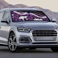 Poni Aloha Hawaii Lei Auto Sun Shade Tropical Flowers Elegant Vibe - Polynesian Pride