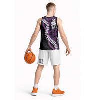Poni Aloha Hawaii Lei Basketball Jersey Tropical Flowers Elegant Vibe - Polynesian Pride