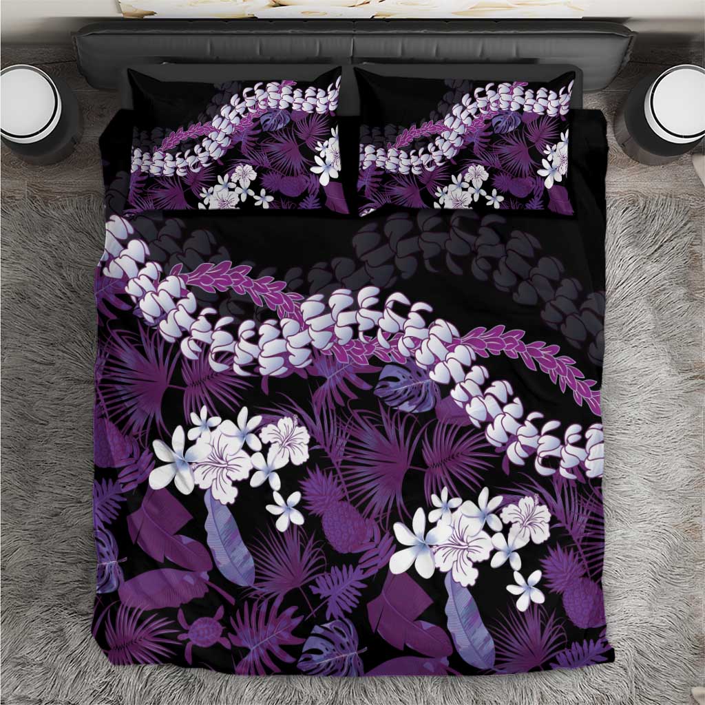 Poni Aloha Hawaii Lei Bedding Set Tropical Flowers Elegant Vibe - Polynesian Pride