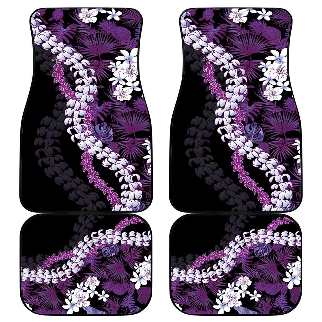 Poni Aloha Hawaii Lei Car Mats Tropical Flowers Elegant Vibe - Polynesian Pride