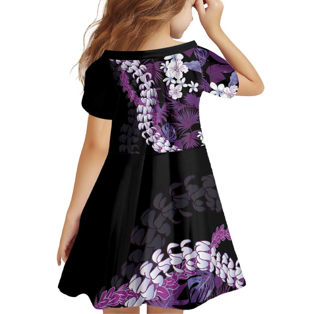 Poni Aloha Hawaii Lei Family Matching Off Shoulder Short Dress and Hawaiian Shirt Tropical Flowers Elegant Vibe - Polynesian Pride