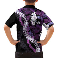 Poni Aloha Hawaii Lei Family Matching Puletasi and Hawaiian Shirt Tropical Flowers Elegant Vibe - Polynesian Pride