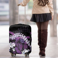 Poni Aloha Hawaii Lei Luggage Cover Tropical Flowers Elegant Vibe - Polynesian Pride