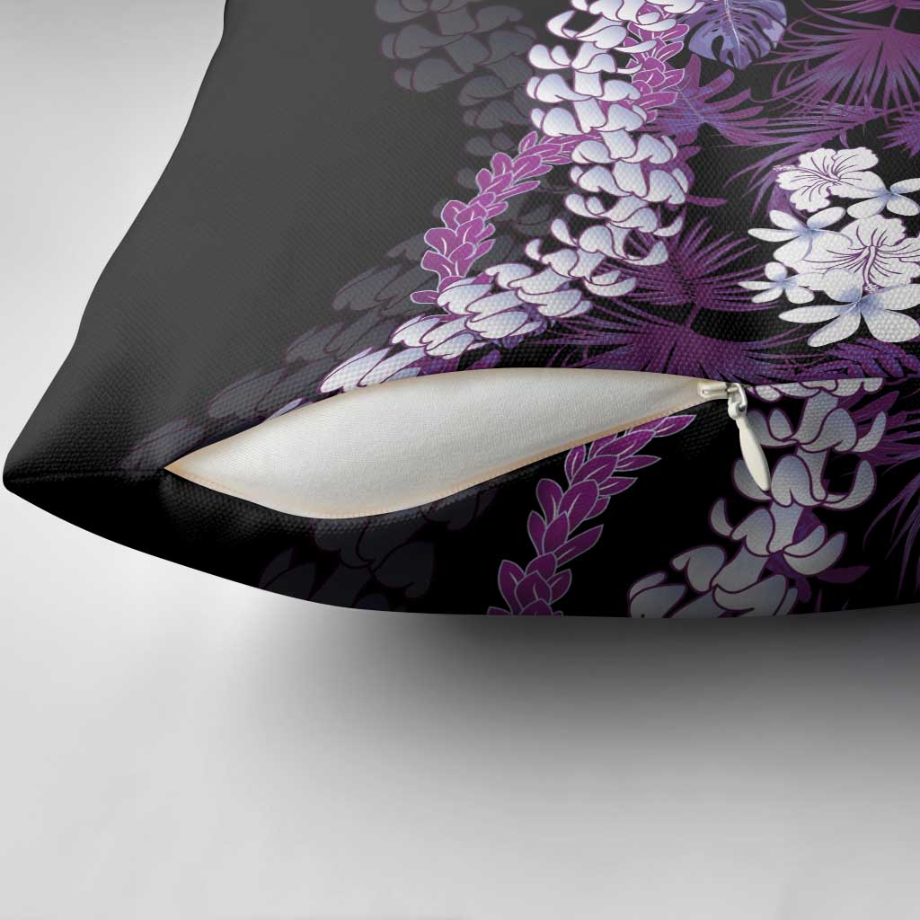 Poni Aloha Hawaii Lei Pillow Cover Tropical Flowers Elegant Vibe - Polynesian Pride