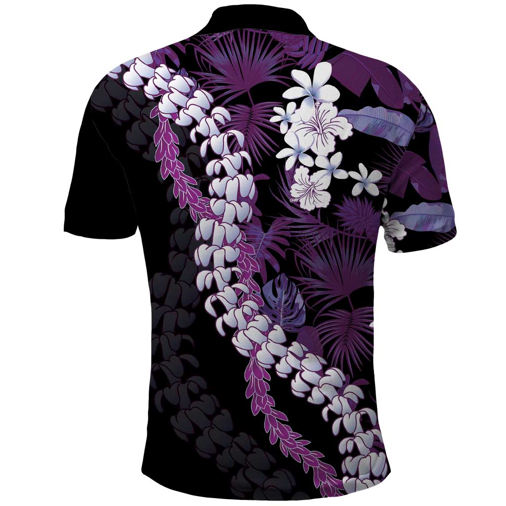 Poni Aloha Hawaii Lei Polo Shirt Tropical Flowers Elegant Vibe - Polynesian Pride