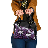 Poni Aloha Hawaii Lei Shoulder Handbag Tropical Flowers Elegant Vibe - Polynesian Pride