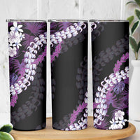 Poni Aloha Hawaii Lei Skinny Tumbler Tropical Flowers Elegant Vibe - Polynesian Pride
