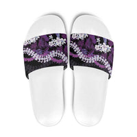 Poni Aloha Hawaii Lei Slide Sandals Tropical Flowers Elegant Vibe - Polynesian Pride