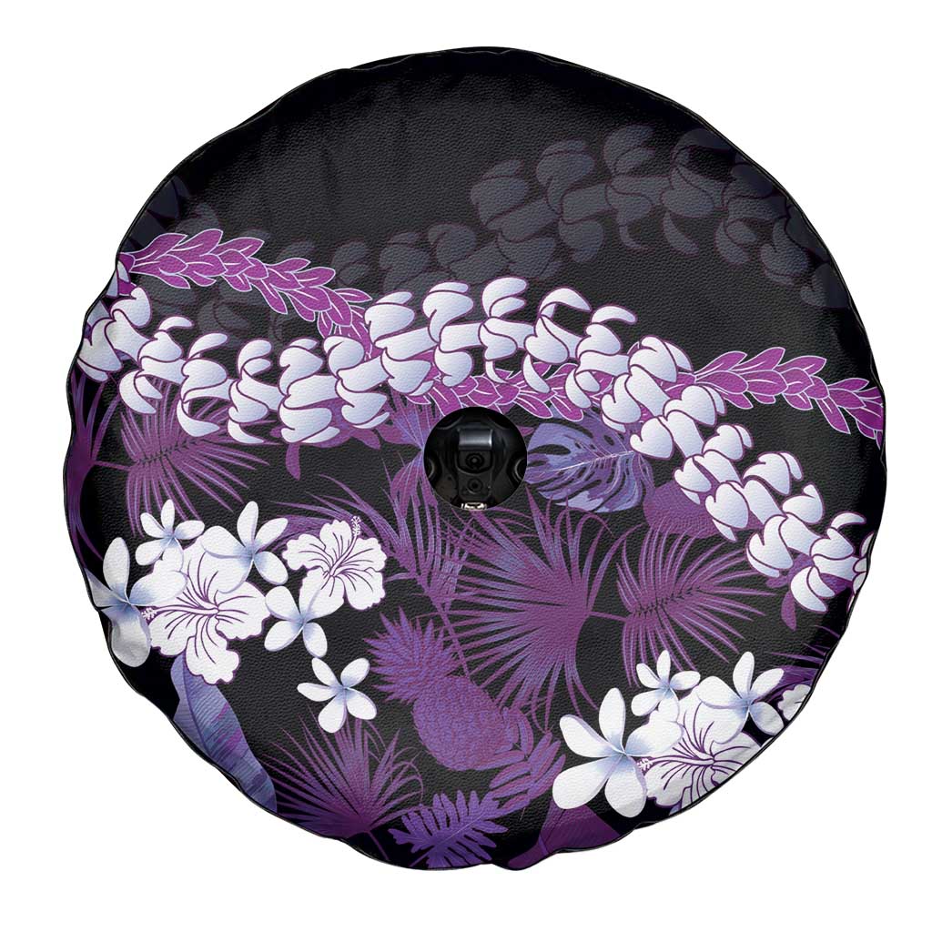 Poni Aloha Hawaii Lei Spare Tire Cover Tropical Flowers Elegant Vibe - Polynesian Pride