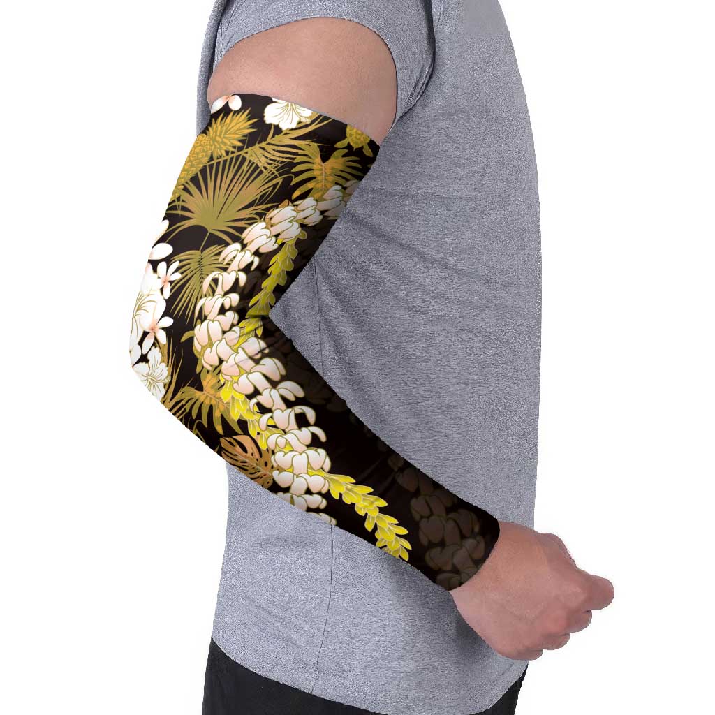 Kula Aloha Hawaii Lei Arm Sleeves Tropical Flowers Elegant Vibe - Polynesian Pride
