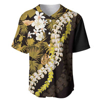Kula Aloha Hawaii Lei Baseball Jersey Tropical Flowers Elegant Vibe - Polynesian Pride