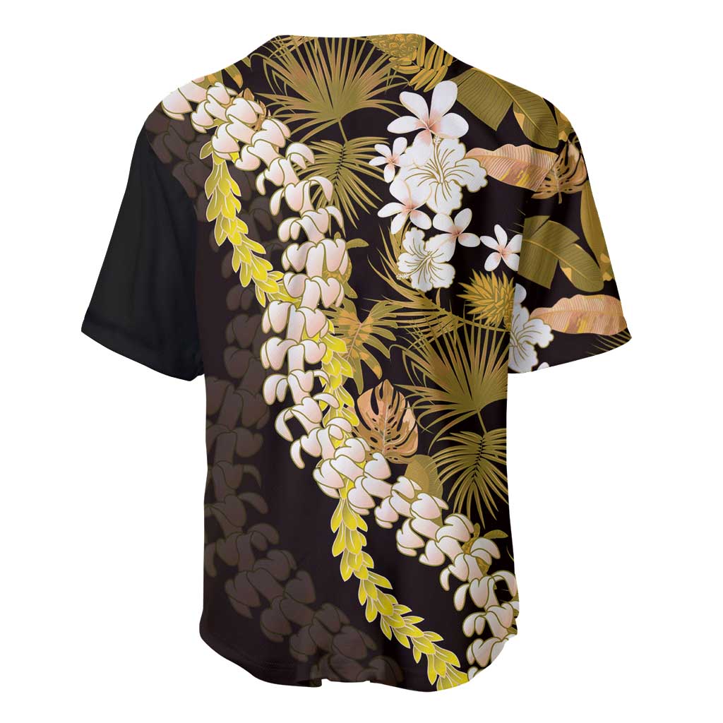 Kula Aloha Hawaii Lei Baseball Jersey Tropical Flowers Elegant Vibe - Polynesian Pride