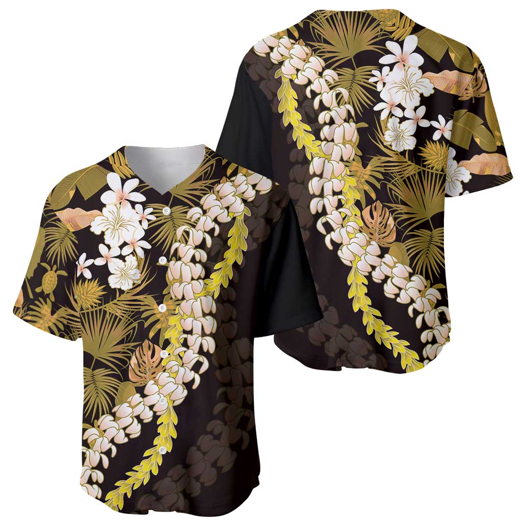 Kula Aloha Hawaii Lei Baseball Jersey Tropical Flowers Elegant Vibe - Polynesian Pride