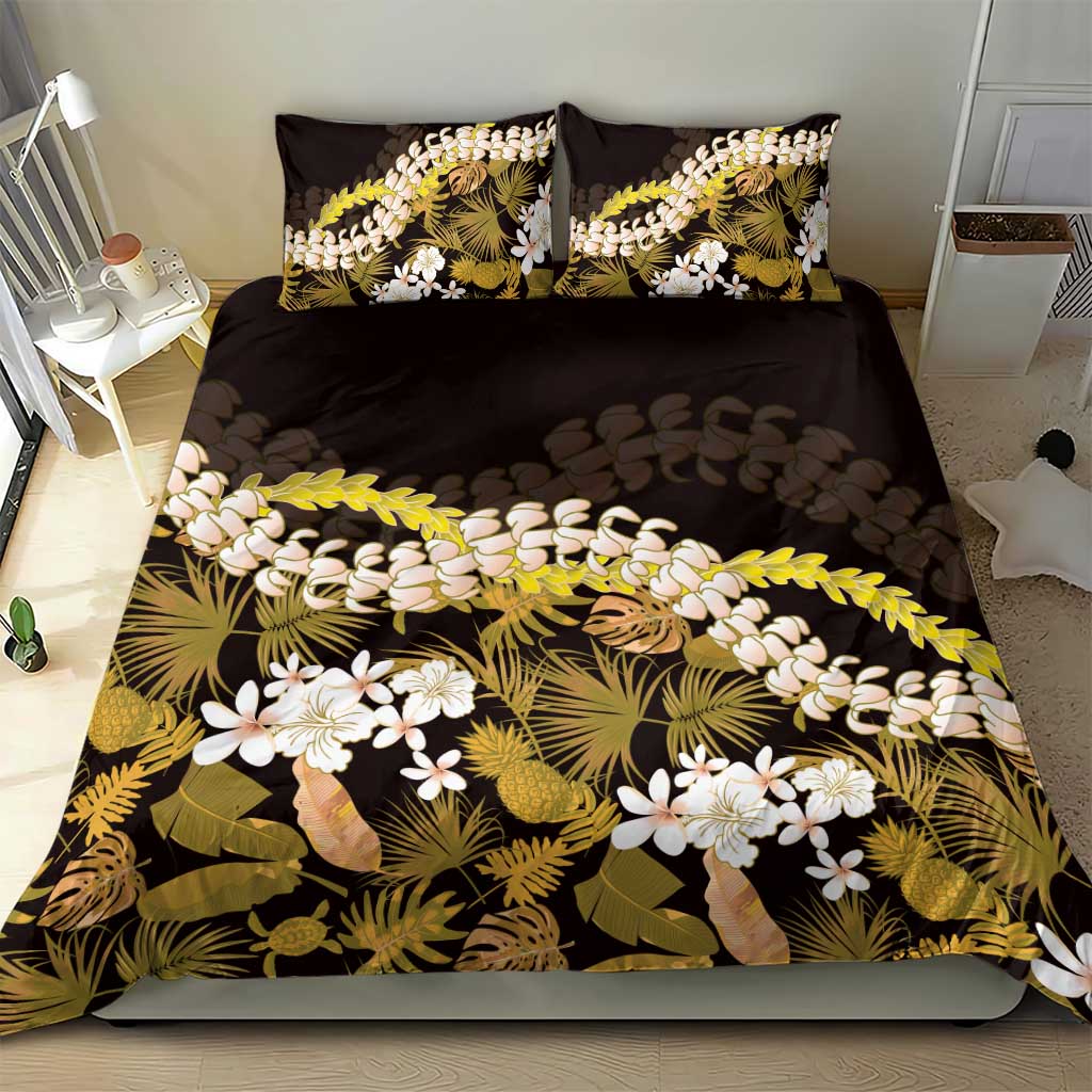 Kula Aloha Hawaii Lei Bedding Set Tropical Flowers Elegant Vibe - Polynesian Pride