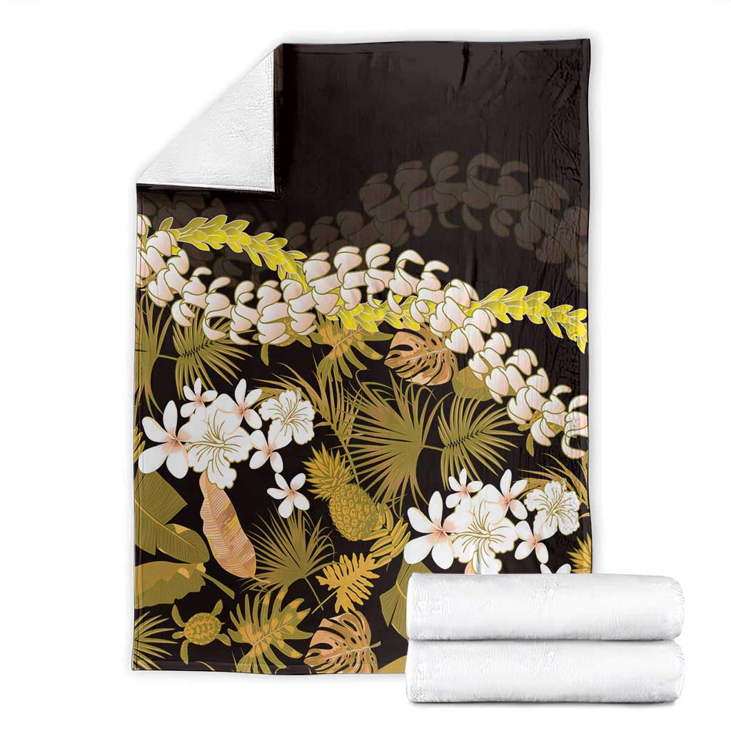 Kula Aloha Hawaii Lei Blanket Tropical Flowers Elegant Vibe - Polynesian Pride