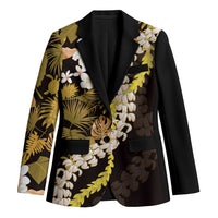 Kula Aloha Hawaii Lei Blazer Tropical Flowers Elegant Vibe - Polynesian Pride