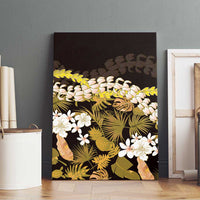 Kula Aloha Hawaii Lei Canvas Wall Art Tropical Flowers Elegant Vibe - Polynesian Pride