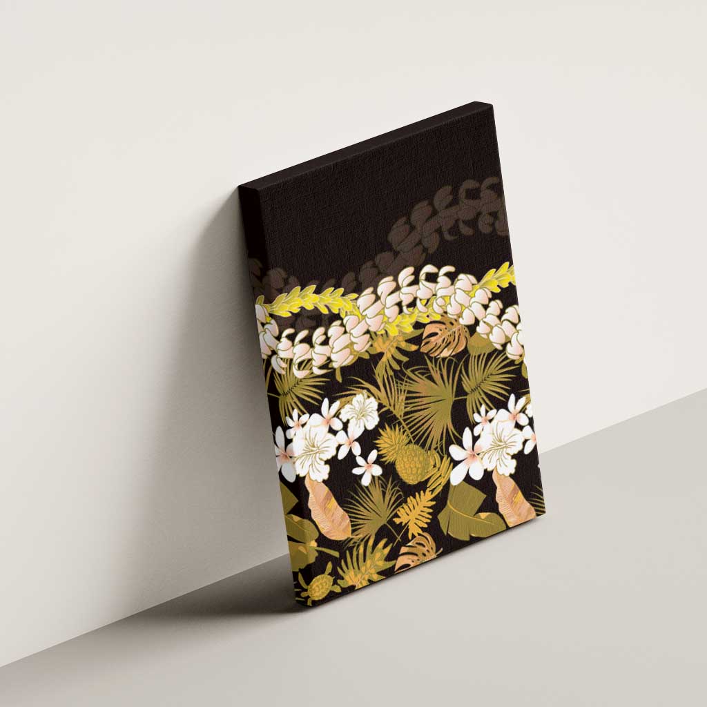 Kula Aloha Hawaii Lei Canvas Wall Art Tropical Flowers Elegant Vibe - Polynesian Pride